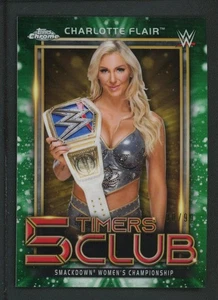 2021 CHARLOTTE FLAIR 90/99 TOPPS CHROME 5 TIMERS CLUB - Picture 1 of 2