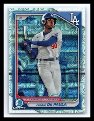 2024 Bowman - Chrome Prospects Josue De Paula #BCP-12 Mojo Refractor (RC) - Image 1 of 2