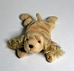 ❤️ NEW 1997 TY Beanie Baby "Spunky" Dog - Rare Vintage Plush w/ Tag 🌈 - Picture 1 of 5