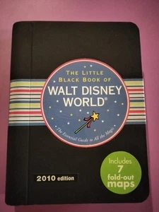 WALT DISNEY WORLD Little Black Book 2010 Edition one owner (7 maps) Free Ship - Picture 1 of 3