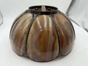 Antique Slag Glass Lamp Shade 16” X 9” - Picture 1 of 7