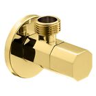 Valve NPT 1/2 Inlet x 3/8 Outlet 1/4 Quarter Turn Handle Angle Stop Valve