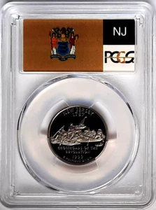 1999-S Clad Proof New Jersey State Quarter-PCGS PR 70 DCAM-State Flag - Picture 1 of 4