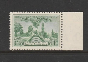 1936 CENTENARY OF SOUTH AUSTRALIA 1/- GREEN MINT UNHINGED SG 163 £22 BARGAIN - Picture 1 of 2