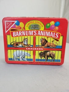 Vintage BARNUM'S ANIMAL CRACKERS Tin Limited Edition 1989 w/ original paper - Picture 1 of 12
