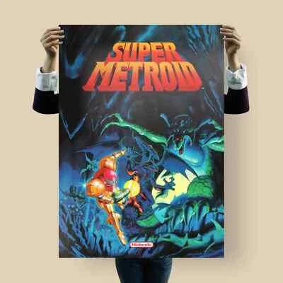 Super Metroid Poster – Nintendo SNES Classic | A4, B2, B1 | Semi-Gloss Print - Bild 1 von 4