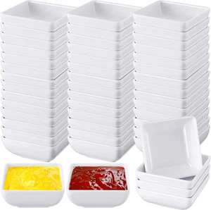 50 Pcs Melamine Dipping Bowls Bulk 3 Oz Melamine Dipping Sauce Cups Condiment Cu - Picture 1 of 7