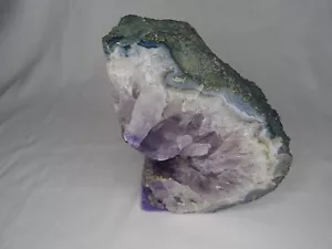 Beautiful Agate Geode Amethyst Decoration (Broken) Home Decor 5 lb 3.7 oz - Picture 1 of 9