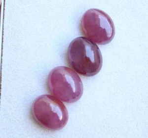Cabujón ovalado natural rubí rojo 18,00 quilates 8,5*10,5 mm piedras preciosas africanas sin calentar - Imagen 1 de 2