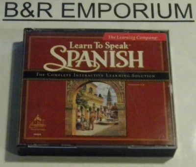 Learn To Speak Spanish Versión 7.0 - (1988 The Learning Company) - Usado 3-CD-ROM Foto 1 de 4