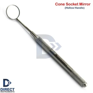 Cone Socket Mirror #5 Hollow Round Handle Dental Diagnostic Teeth Inspection - Picture 1 of 4