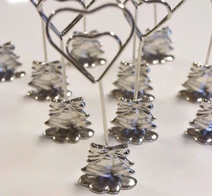 WEDDING BELLS PLACE HOLDERS 12 PCS RECEPTION TABLES BRIDAL BODA DECORATION HRT - Picture 1 of 7