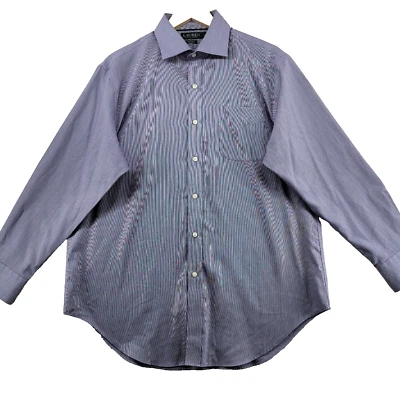 Lauren Ralph Lauren 非铁质经典合身男式 16.5-32/33 码棉质正装衬衫 — 第 1/4 张图片