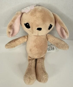 H & M Bunny Rabbit Plush Stuffed Animal Tan Pink Ears Seashell - Picture 1 of 8