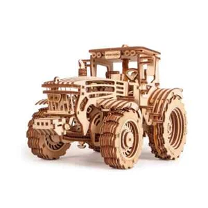 Mechanisches 3D Holzpuzzle Holztrick - Traktor Selbstmontage Set - Bild 1 von 10