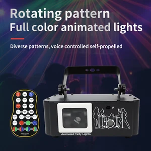Disco Effect lighting RGB LED Beam DMX DJ Party Stage Laser Projector Light NeHh - Picture 1 of 15