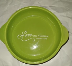 Abbey Press Stoneware baking dish With Bible Verse. Oven microwave dishwasher  - Picture 1 of 4
