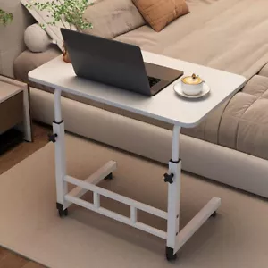 Ergonomic Adjustable Height Mobile Bedside Table–Foldable Rolling Laptop Desk - Picture 1 of 8