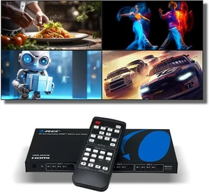 Orei 4K 4x4 HDMI Matrix Switch & Video Wall Controller Remote Control HDCP 1.4 - Picture 1 of 9