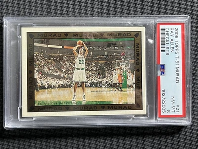 2008 Topps T-51 Murad Checklists Checklists #21 Ray Allen 21/30 PSA 8 -TEN1 - Image 1 of 4