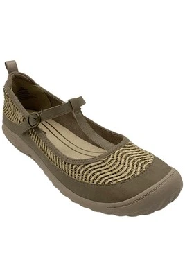 JBU Women's Summer Casual T-Strap Mary Jane Shoe Taupe - Image 1 of 3