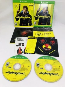 Cyberpunk 2077 - Microsoft Xbox One CIB VERY CLEAN W MAP + Stickers NO Postcards - Picture 1 of 9