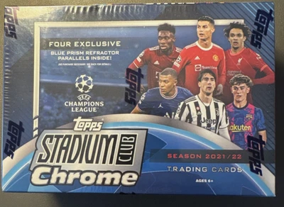 2021–22 Stadium Club хромированный Лига чемпионов УЕФА MEGA BOX — Месси, с автографом? - Изображение 1 из 3