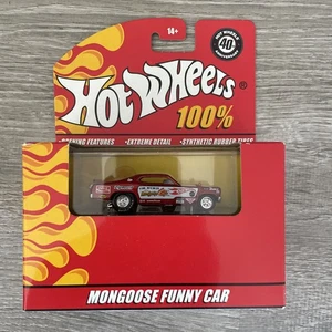 100% Hot Wheels Mongoose Funny Car Tom McEwen 75 Plymouth Red 1/64 - Picture 1 of 13