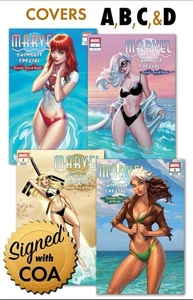 MARVEL BADEANZUG SPECIAL #1 NM+ J SCOTT CAMPBELL ULTRA SET SIGNIERT #A B C D COA 7 - Bild 1 von 3