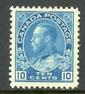 Canada 1922 KEVII Admiral 10¢ Blue Wet Printing Scott #117 MNH V2 - Picture 1 of 7