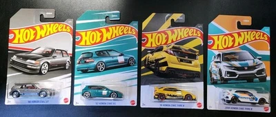 Hot Wheels Anniversary Honda Civic Si & Type R 5 - EG - Car Lot - Walmart Ex. - Image 1 of 2