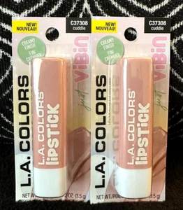 2pk LA COLORS JUST VIBIN CUDDLE C37308 NUDE RICH CREAMY COLOR FULL LIP LIPSTICK - Picture 1 of 11