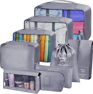 Travel Packing Cubes Set,9 Set Packing Cubes Luggage Packing Organizers for Trav - Picture 1 of 12