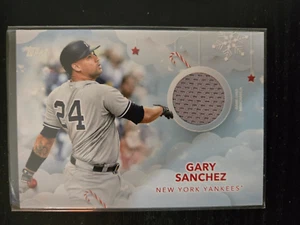 2020 Topps Holiday Gary Sanchez Relics Jersey #WHR-GA Yankees Patch - Picture 1 of 2