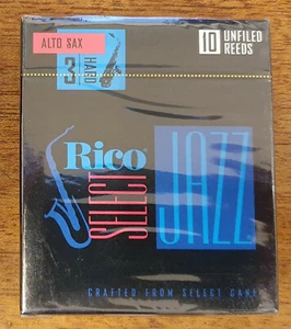Rico Select Jazz nicht abgelegtes Schilfrohr für Altsaxophon, 10er-Box, verschiedene Stärken - Bild 1 von 5