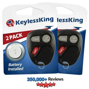 2 For 2000 2001 Chevrolet Suburban 1500 2500 Chevy Tahoe Car Remote Key Fob - Picture 1 of 1