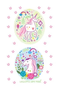 Temporäres Kinder-Tattoo Einhorn Set Stern Unicorn Herz Liebe Love Regenbogen - Bild 1 von 2