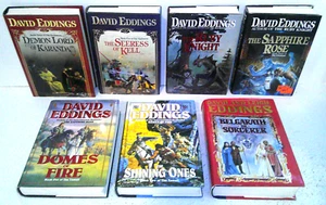 Mixed lot of 7 David Eddings Hardcover Books Malloreon, Elenium, Tamuli - Picture 1 of 3