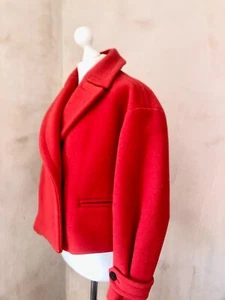 Burberry Red Wool Coat BNWT RRP £1495, size 10 - Picture 1 of 16
