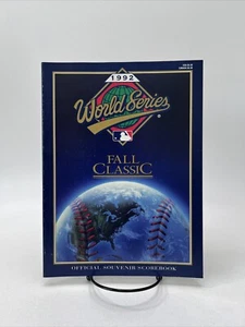 SERIE MUNDIAL 1992 Libro de Marcas Oficial de Recuerdo Clásico Otoño Azulejos Bravos - Imagen 1 de 5