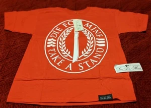Die For Mine, "Take a Stand", T-shirt, Size Small, Red - NEW - Picture 1 of 3
