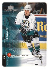 1998-99 Upper Deck MVP Anaheim Ducks Hockey Card #5 Mike Crowley Rookie 