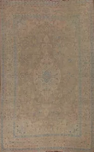 Vintage Muted Floral Ardakan Traditional Hand-knotted Wool Area Rug 10'x13' - Picture 1 of 12