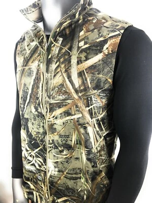 UNDER ARMOUR Threadborne Scent Control Hunting Fleece Vest 1299250 Camo Men's XL - Image 1 of 4