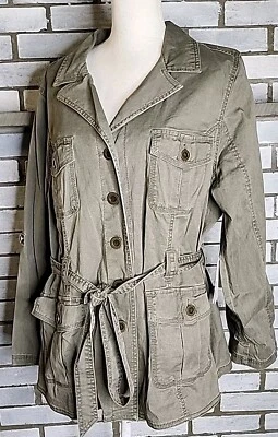 ☆ NWT Vintage Fashion Bug Lightweight Utility Jacket Plus Sz  20W Green 90's Y2K - Image 1 of 4