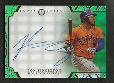 2015 Topps Tribute Jon Singleton Autographed Card Serial # 44 of 99