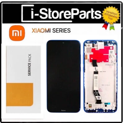 DISPLAY LCD FRAME ORIGINALE SERVICE XIAOMI REDMI NOTE 8T M1908C3XG TOUCH BLU - Immagine 1 di 2