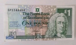 Royal Bank Of Scotland £1 Note - First Meeting Of The Scottish Parliament 1999 - Picture 1 of 6