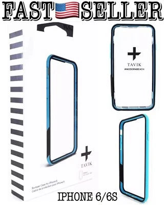 TAVIK Molded Outer Edge Bumper Case compatible w/ iPhone 6 / 6s Bezel Protection - Image 1 of 4