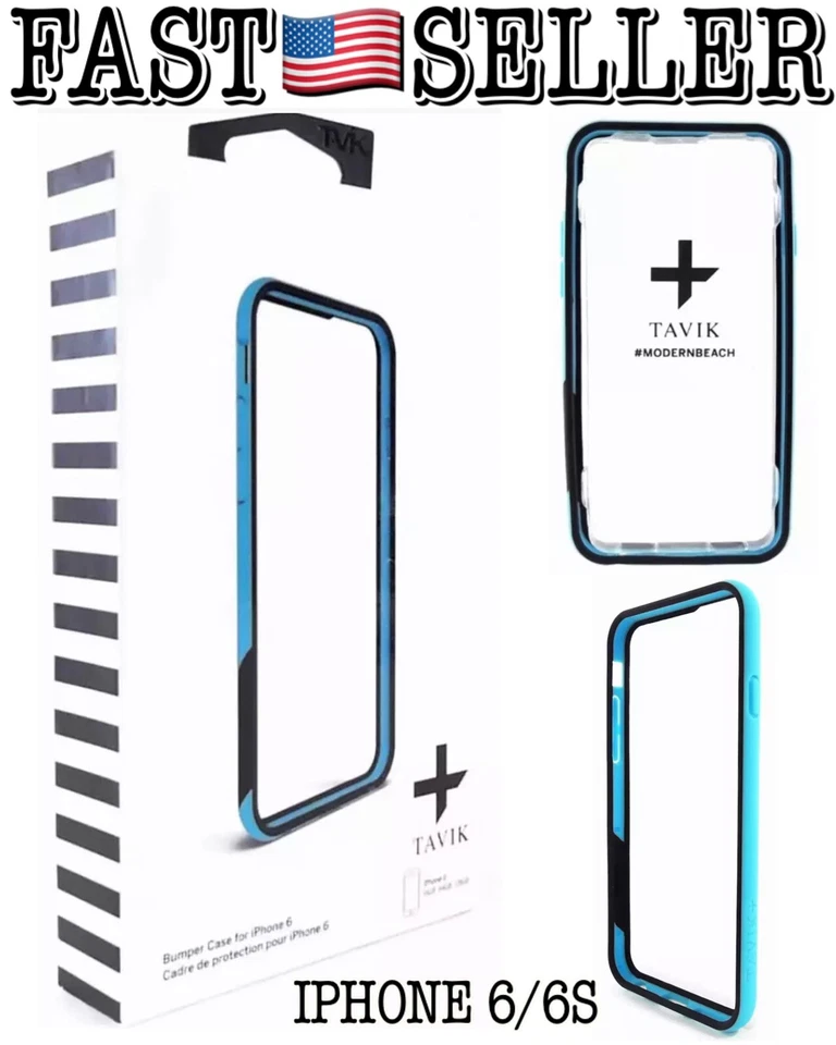 TAVIK Molded Outer Edge Bumper Case compatible w/ iPhone 6 / 6s Bezel Protection - Image 1 of 4